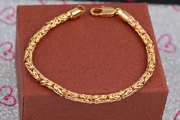Браслет Xuping Jewelry лисячий хвіст 22 см 5 мм золотистий