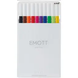 Набір лайнерів Uni Emott Fine Line Standard Color 0.4 мм 10 кольорів (PEM-SY/10C.01SC)