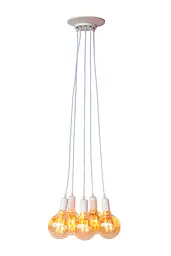 Світильник підвісний Levistella 7527120-5 WH, 5xE27, білий, лофт стиль