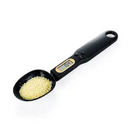 Електронна мірна ложка ваги кухонна 0.1 гр хв 500 гр чорна DIGITAL SPOON SCALE - мініатюра 2