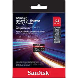 Карта пам'яті SanDisk microSDXC Express 128GB Class 10 UHS-I U3 A1 для Nintendo Switch 2 (SDSQXFN-128G-GN4NN) [174443] - мініатюра 2