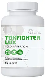 Токсфайтер Люкс 90капс. сорбент для комплексного очищення організму та відновлення мікрофлори, A-line.