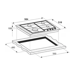 Варочна поверхня PRIME Technics PGH 50053 FGBIXC - мініатюра 8