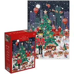 Пазли тришарові Interdruk Christmas City 1000 шт. (376367) - мініатюра 2