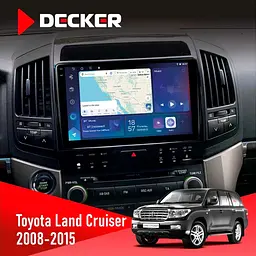 Штатна магнітола Toyota Land Cruiser (200) 2008-2015 Decker D10-007 4x64, DSP, 360, 4G Decker (НФ-00006537)