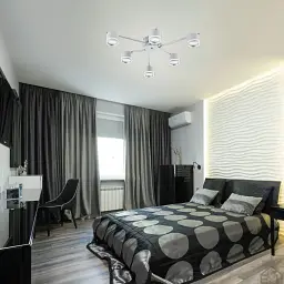 Люстра GELA 6R 750x130 мм Біла на 6 ламп GX53 ESLLSE - мініатюра 9