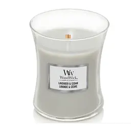 Свічка Woodwick Lavender & Cedar Medium Лаванда і кедр 275 г (1666266E) - мініатюра 2