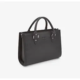 Жіноча шкіряна сумка Fancy чорна Saffiano