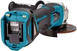 Шліфмашина кутова акумуляторна Makita DGA519Z (125 мм, 3000-8500 об/хв, BL, LXT, X-LOCK, без акумуляторів та зарядного пристрою) - мініатюра 8