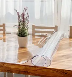 М'яке скло Прозора силіконова скатертину на стіл Soft Glass Захист для меблів 1.0х1.5 м (товщина 0.5 мм) - мініатюра 2