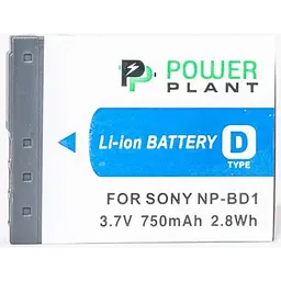 Акумулятор PowerPlant NP-BD1/NP-FD1 для Sony (DV00DV1204) [95263] - мініатюра 2