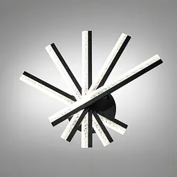 Стельова LED-люстра Diasha MX3072/5BK, багатолінійна геометрія, Ø62 см, 70 W