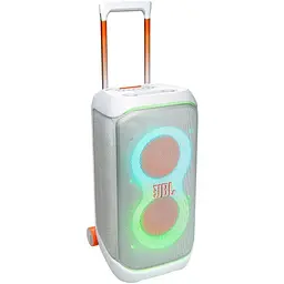 Колонка портативна JBL PartyBox Stage 320, White, 240 Вт, USB, Bluetooth, AUX, Mic - In, полікарбонат/метал, керування зверху, IPX4 (JBLPBSTAGE320SWEP)