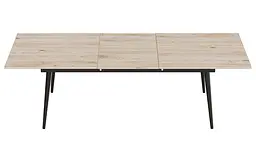 Стіл журнальний трансформер Dandi Small Ferrum-decor 45x120(160)x60 Чорний метал ДСП Дуб Сан-Марино 16 мм (FRD-106790) - мініатюра 6
