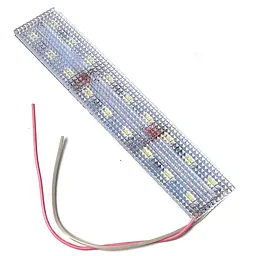 Підсвічування салону діодне подвійне Призма алюміній 12V - 12 см 2А 18LED Біле світло (5630)