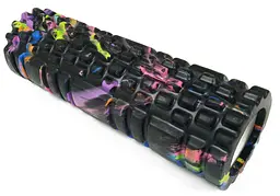 Масажний ролер EasyFit Grid Roller Multi 30 см чорний (EF-20161-BK) - мініатюра 2