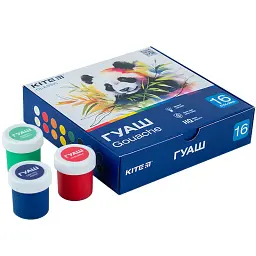 Гуаш Kite Classic 16 кольорів (K-096) - мініатюра 4