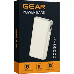 Батарея універсальна GEAR 20000mAh, PD/22.5W, black (WP952P) - мініатюра 3