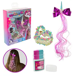 Набір аксесуарів для волосся Cute Unicorn Wig з крейдою та шпильками (T305)