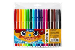 Набір фломастерів MARCO 18 кольорів Ultra Washable, що змиваються для малювання 3+ в кейсі (1690-18)