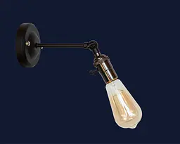 Бра настінне Levistella 752WC1904-1, E27, 60W, чорний метал, сучасний стиль для дому - мініатюра 2