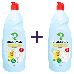 Засіб для миття посуду BioBlysk Лимон 1 л. (500 мл х 2 шт.)