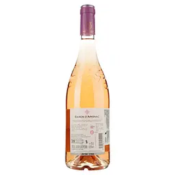 Вино Baron d'Arignac Rose рожеве сухе 0.75 л - мініатюра 2