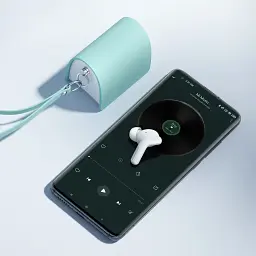 Навушники TWS Haylou Lady Bag T87 ANC Earbuds blue Global - мініатюра 3