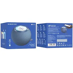 Bluetooth Колонка Borofone BR23 Sound ripple sports Dark blue - мініатюра 4