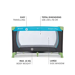 Дитячий манеж Hauck Dream N Play Water Blue - мініатюра 7