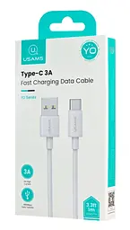 Кабель Usams US-SJ688 USB-A to Type-C 3A KY Series 1м White (6958444909219) - мініатюра 2