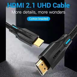 Кабель Vention HDMI-HDMI V 2.1 1 м (AAUBF) - мініатюра 2