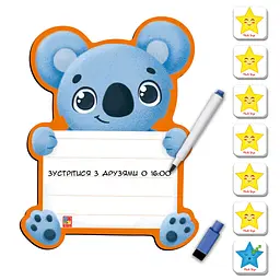 Магнітна дошка "Коала" з маркером Vladi Toys VT3601-23 укр - мініатюра 2