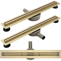 Душовий канал Rea Neo Slim Pro gold 90 см REA-G8016