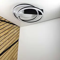 Світильник LED smart BRIONI-R+пульт 80W 3000-5000K IP20 круг чорний Violux ( 220695 ) - мініатюра 2