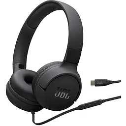 Навушники JBL Tune 520C чорний USB-C мікрофон однокнопковий пульт керування технологія Pure Bass