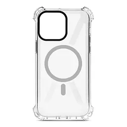 Чехол-накладка для Apple iPhone 14 Pro Max, Bounce, прозрачный, матовый, противоударный защитный чехол из TPU с магнитом для беспроводной зарядки, защита всего корпуса, бортик вокруг дисплея, амортизирующие вставки, ArmorStandart (ARM75246)