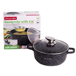 Каструля з литого алюмінію з антипригарним покриттям 4.5 л Kamille KM-4405 - мініатюра 4
