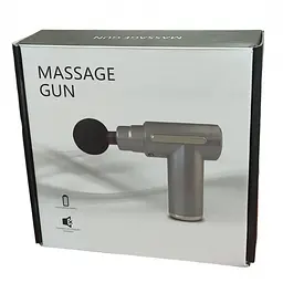 Масажер ручний м'язовий акумуляторний 4 насадки Fascial Gun 8673 - мініатюра 6