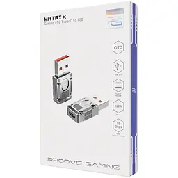 Перехідник Proove Gaming Matrix OTG USB-C to USB-A Silver (HBMA00012006) [130298] - мініатюра 4