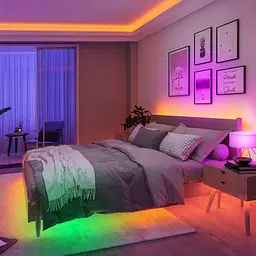 Світлодіодна стрічка Govee RGBIC Basic Wi-Fi + Bluetooth LED Strip Light With Protective Coating 10м Білий (H619C3D1) - мініатюра 10