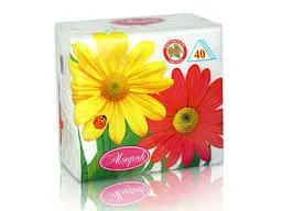 Серветки паперові Алсу-Пак 40шт столова Біла