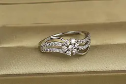 Кільце Xuping Jewelry Квітка надії р 17 сріблясте - мініатюра 2