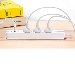 Подовжувач Aigo Power Strip 3 розетки 3 USB 2 m White AC0331ZN - мініатюра 4