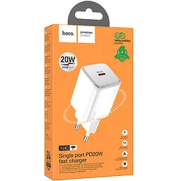 МЗП Hoco N40 Mighty PD20W (1USB-C) White - мініатюра 5