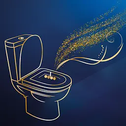 Туалетний блок для унітазу Bref De Luxe Розкішна орхідея, 50 г (853414) - мініатюра 2