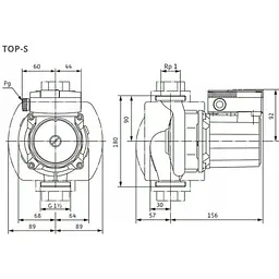 Циркуляційний насос Wilo TOP-S 25/13 DM (2084441) - мініатюра 3