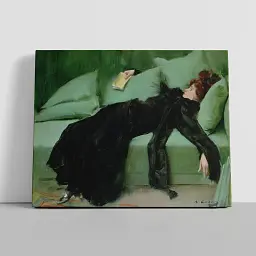 Інтер'єрна картина Юна декадентка, Рамон Касас, Ramon Casas, Decadent Girl, інтер'єрний декор, 60×75 см (id6603) - мініатюра 1