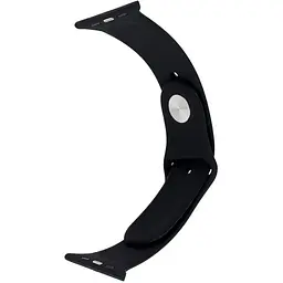 Ремінець Apple Watch Silicone 42/44/45/46/49 мм Чорний S