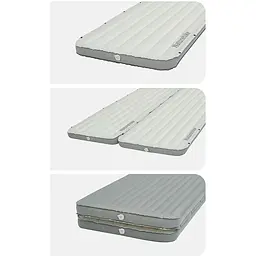 Матрац туристичний надувний одномісний Naturehike CNK2450WS035, 198х68х9.5 см, білий із вбудованою помпою для надування - мініатюра 8